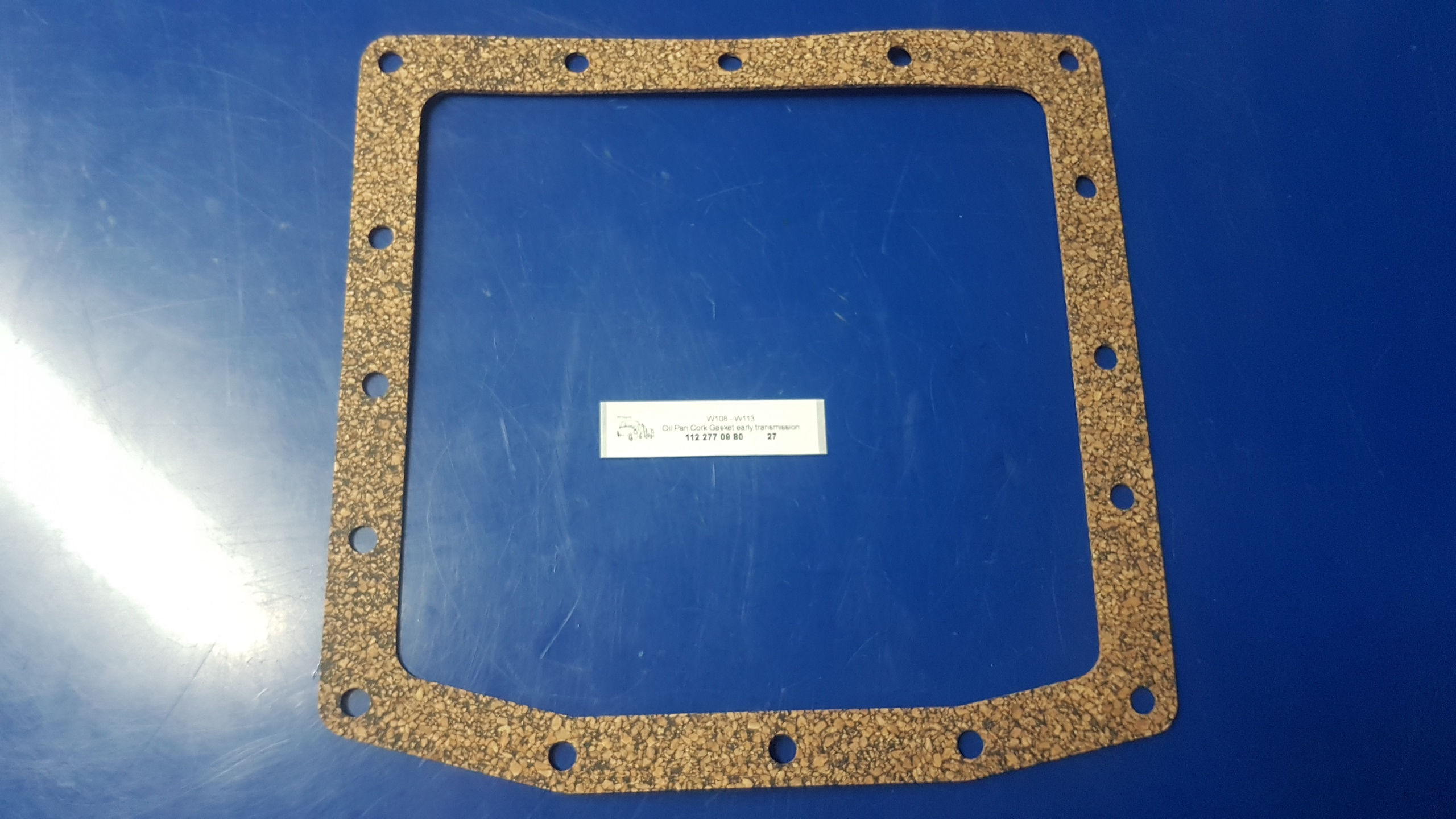 Mercedes W108 - W113 Oil Pan Cork Gasket early transm- 112 271 09 80, 1122710980
