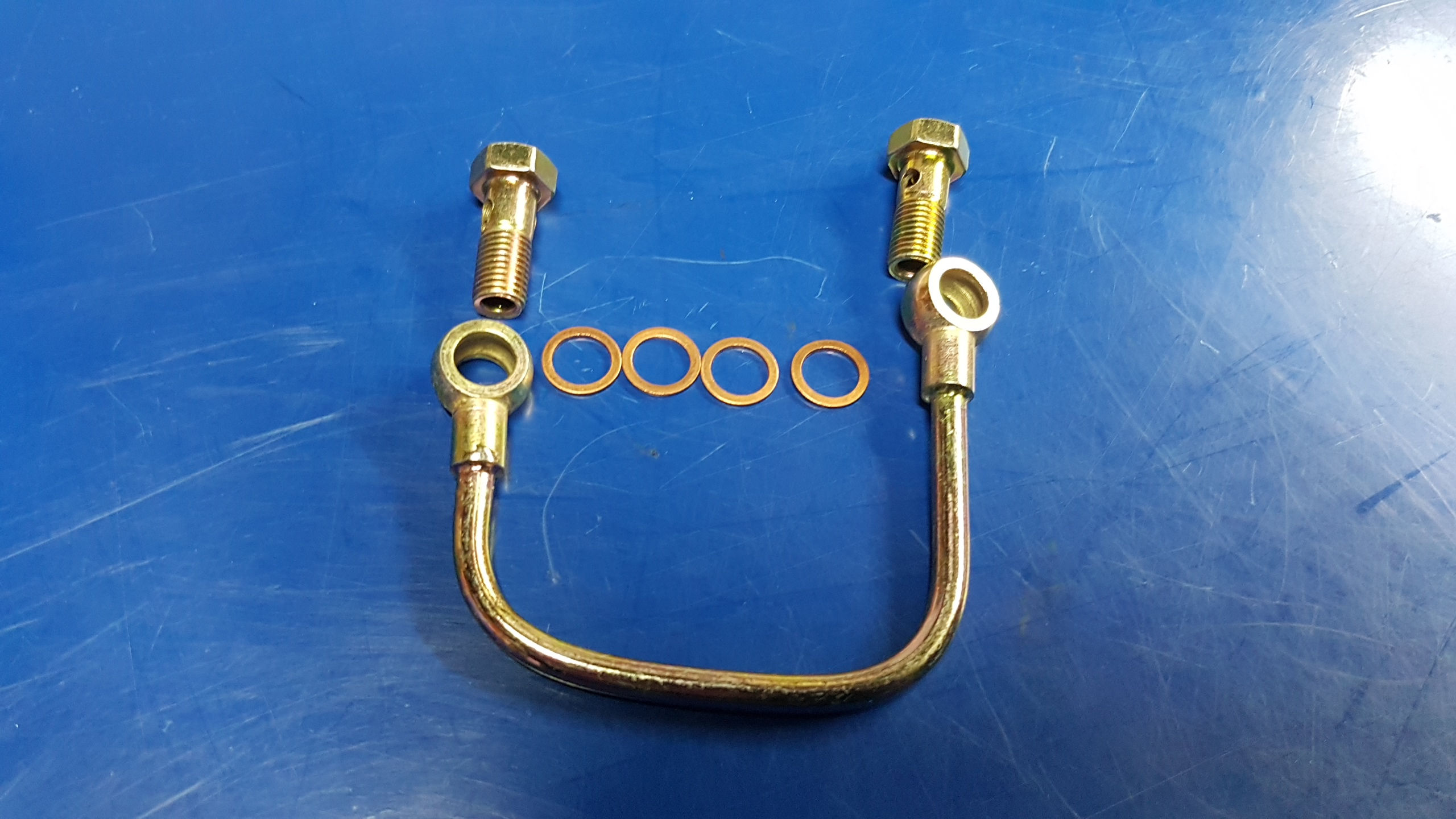 Mercedes M115, M121, OM615 - OM621 Breather line w/pmp 115 200 00 58, 1152000058