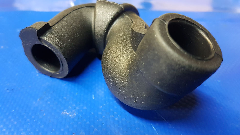 Mercedes M100, M116 & M117 - Aux Air Slide Hose - 100 094 11 91, 1000941191 Side view