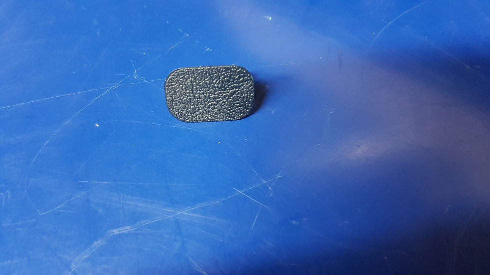 Mercedes W123 - Kick Panel Screw Cover Blue- 123 988 00 35 5076, 12398800355076