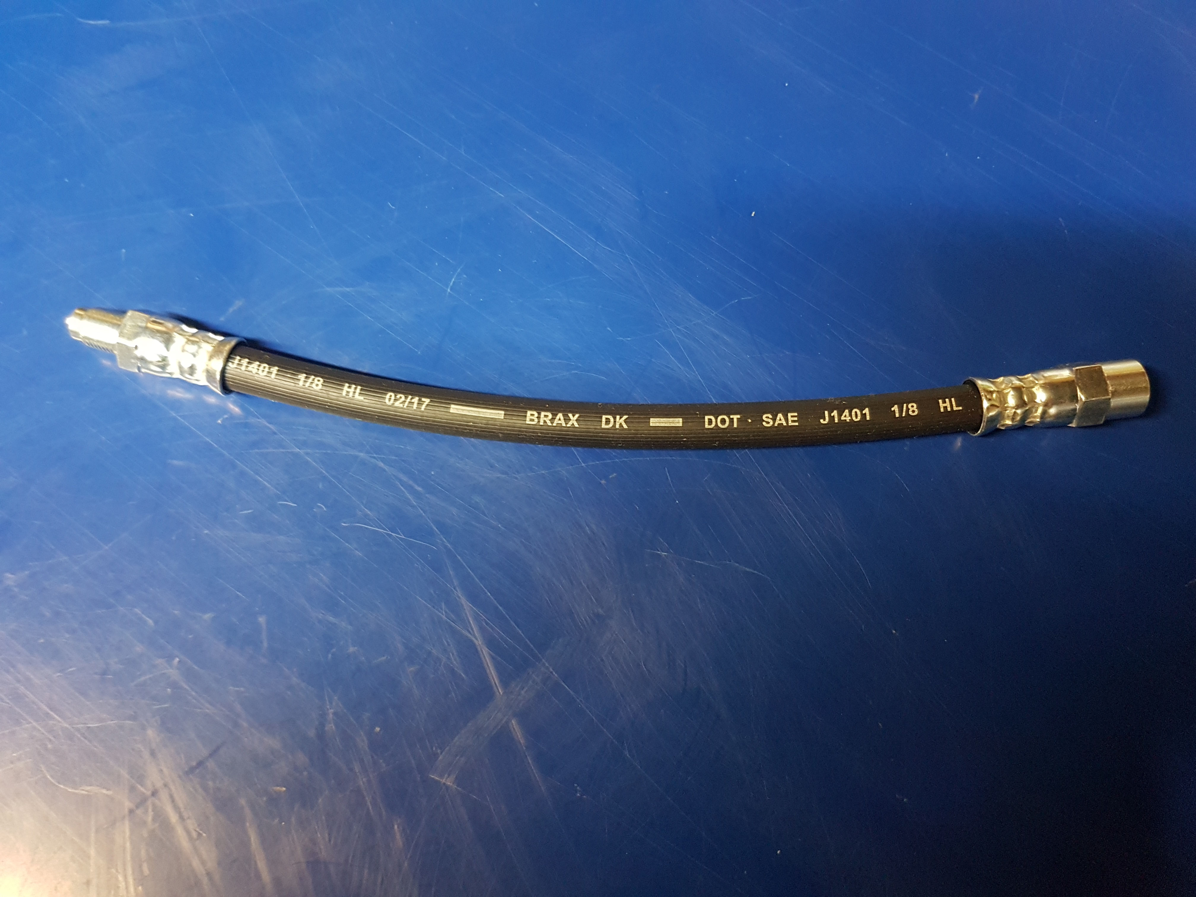 Mercedes W113 & W463 - Brake Hose rear left (245mm) - 000 428 93 35, 0004289335