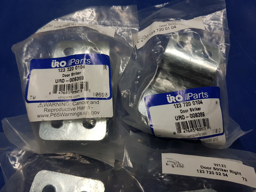 URO Parts Set of 2 Door Lock Strikers for Mercedes 230 240D 280CE 280E 300CD