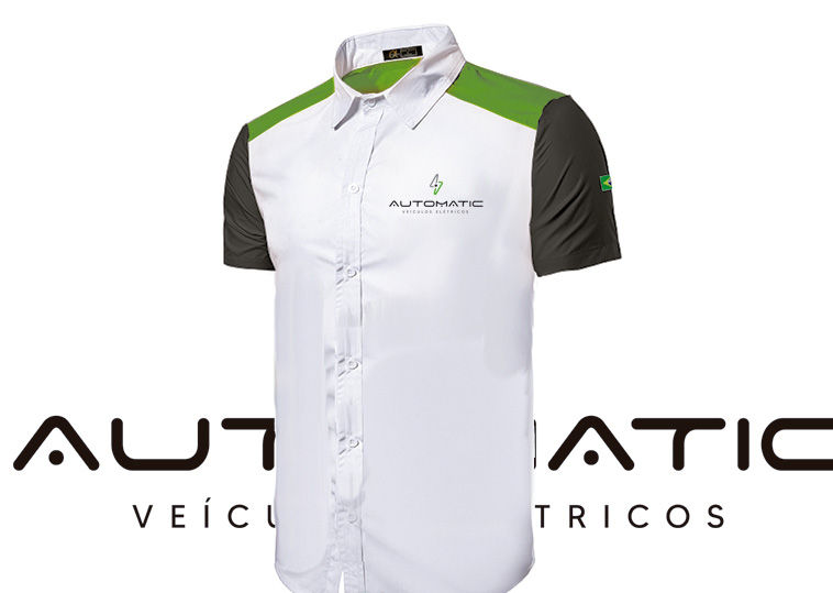 Camisa Botão Manga Curta