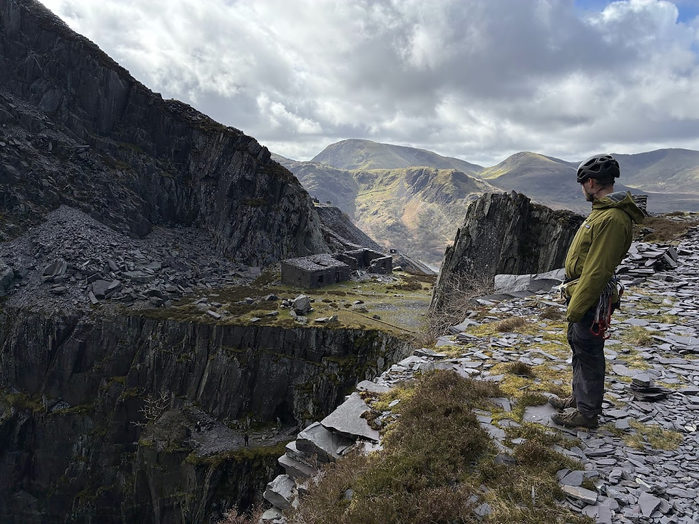 Jack overlooking the slate