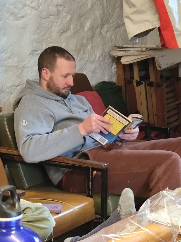 Rob swatting up!