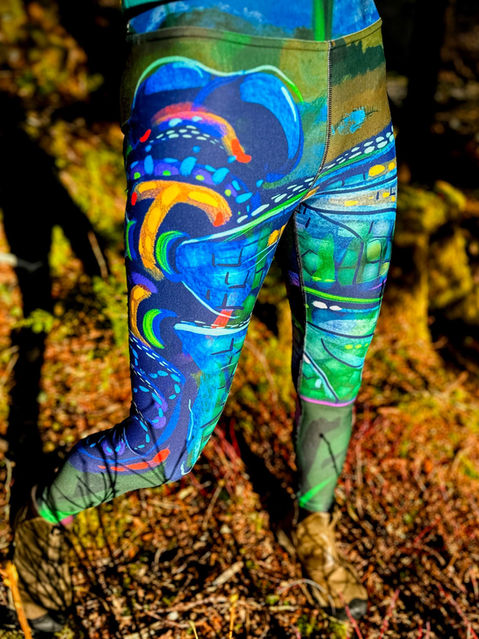 Alaskan Art on Yoga Leggings