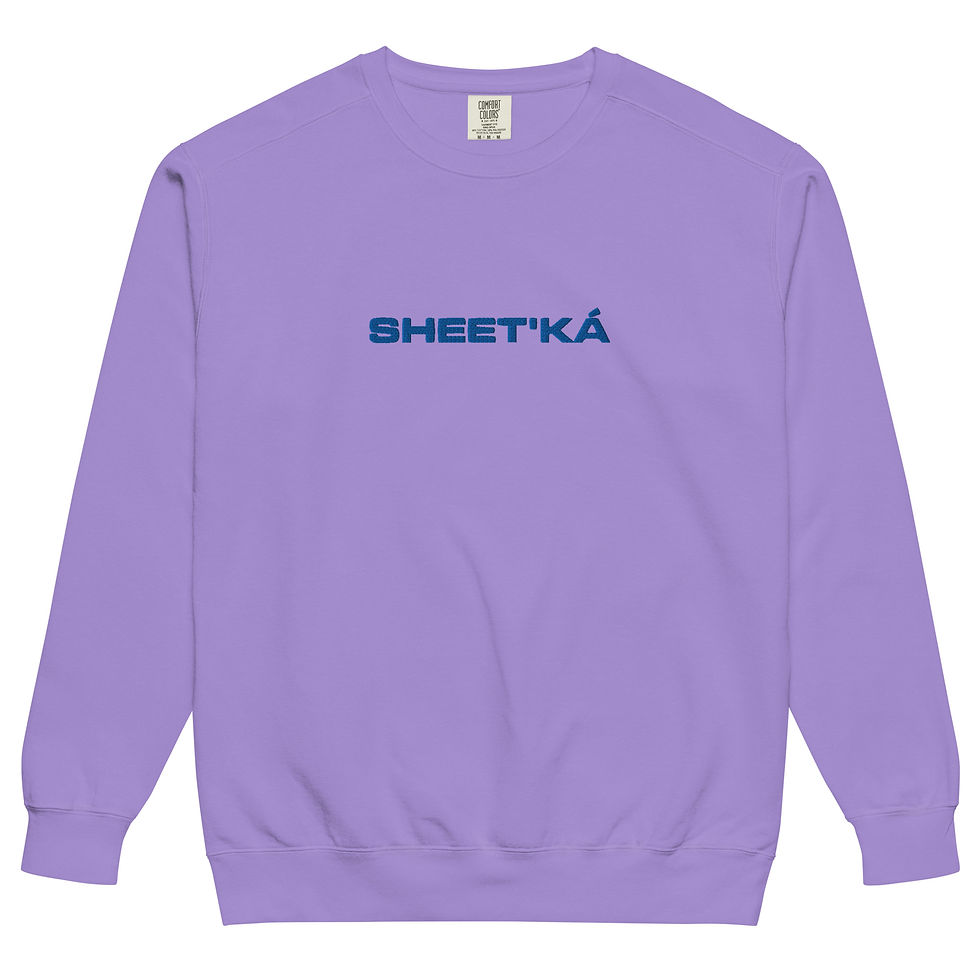 Thumbnail: Sheet'ka Comfort Colors Crew Royal Blue Lettering