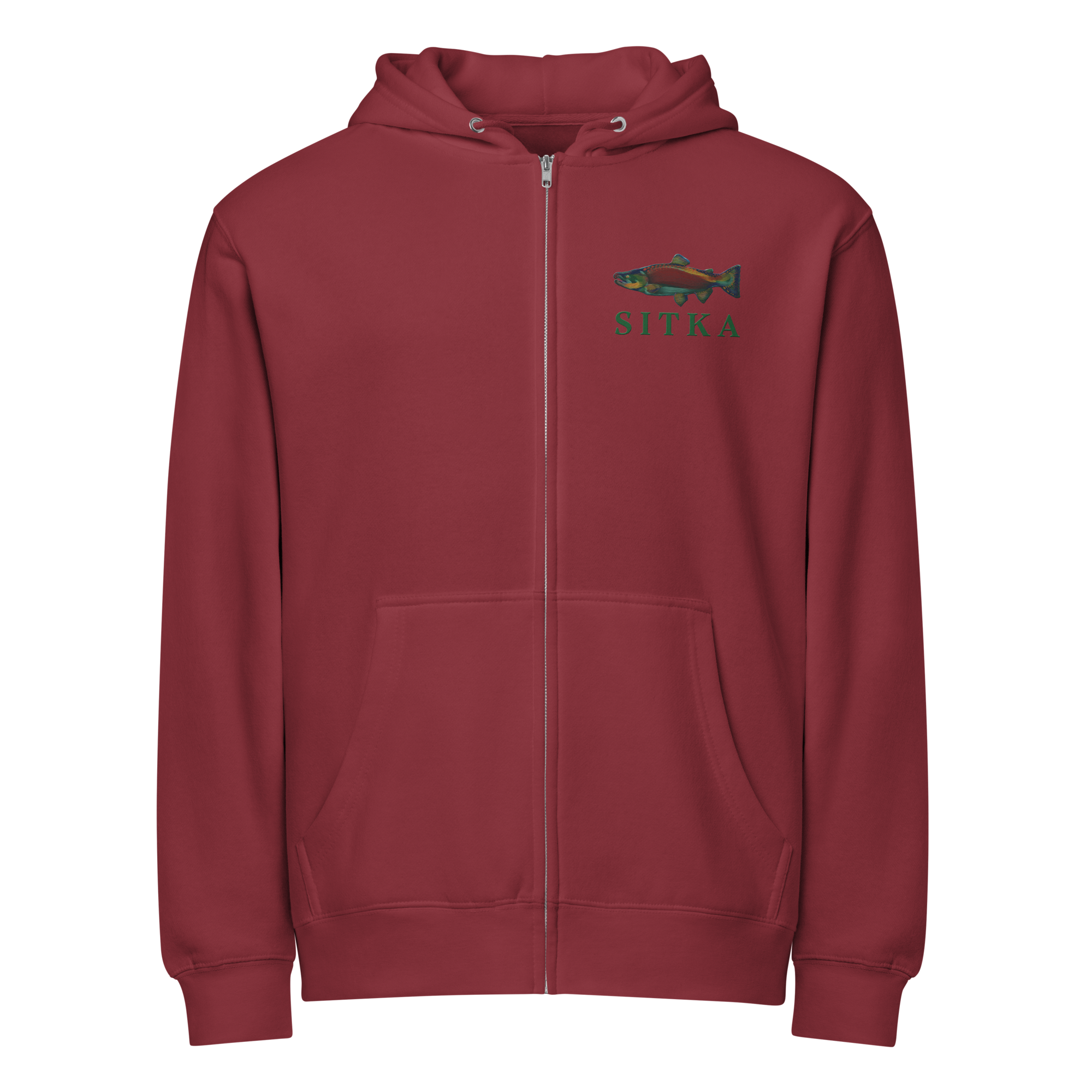 Spawning Salmon Zip-Hoodie