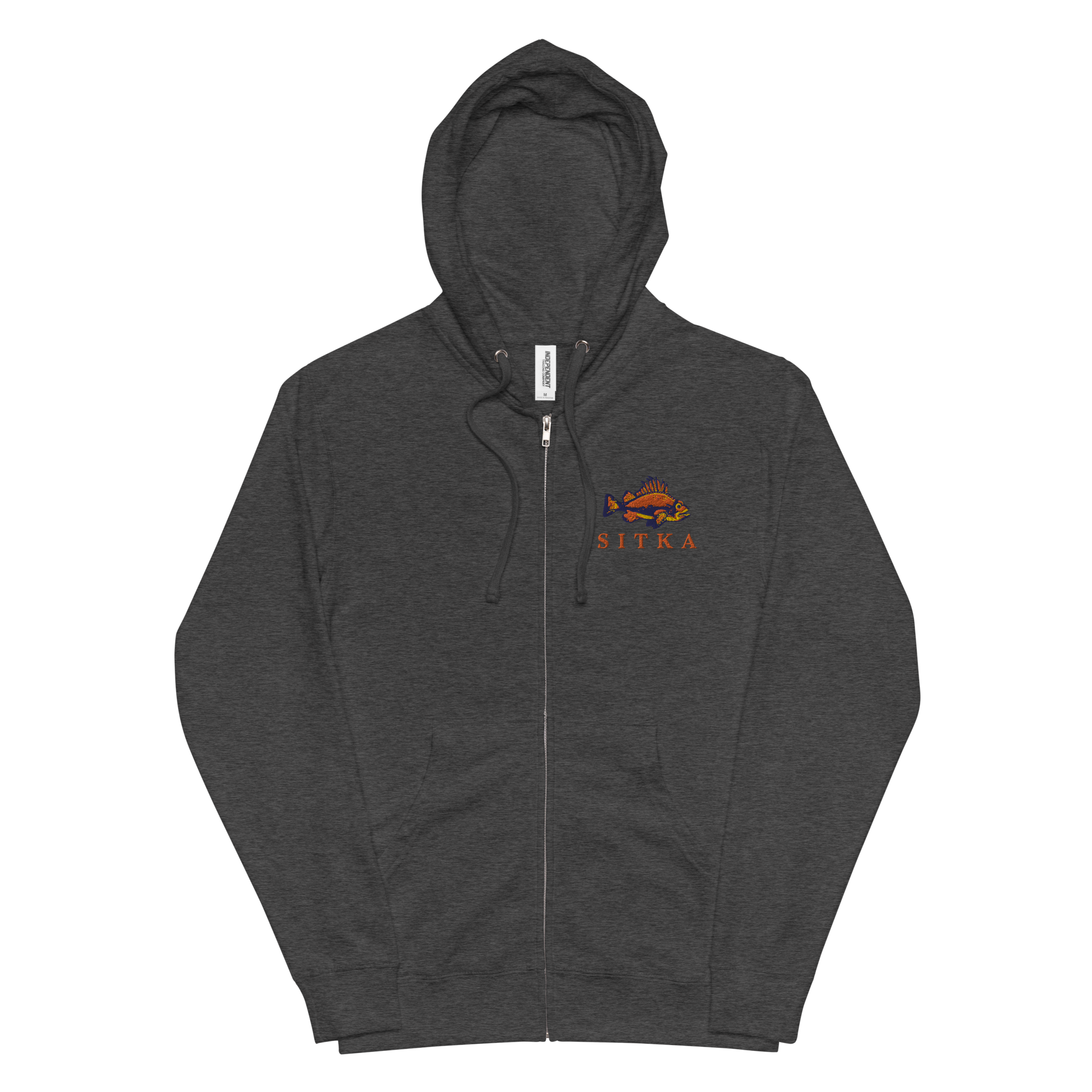 Orange Rockfish Unisex Zip-Up Hoodie