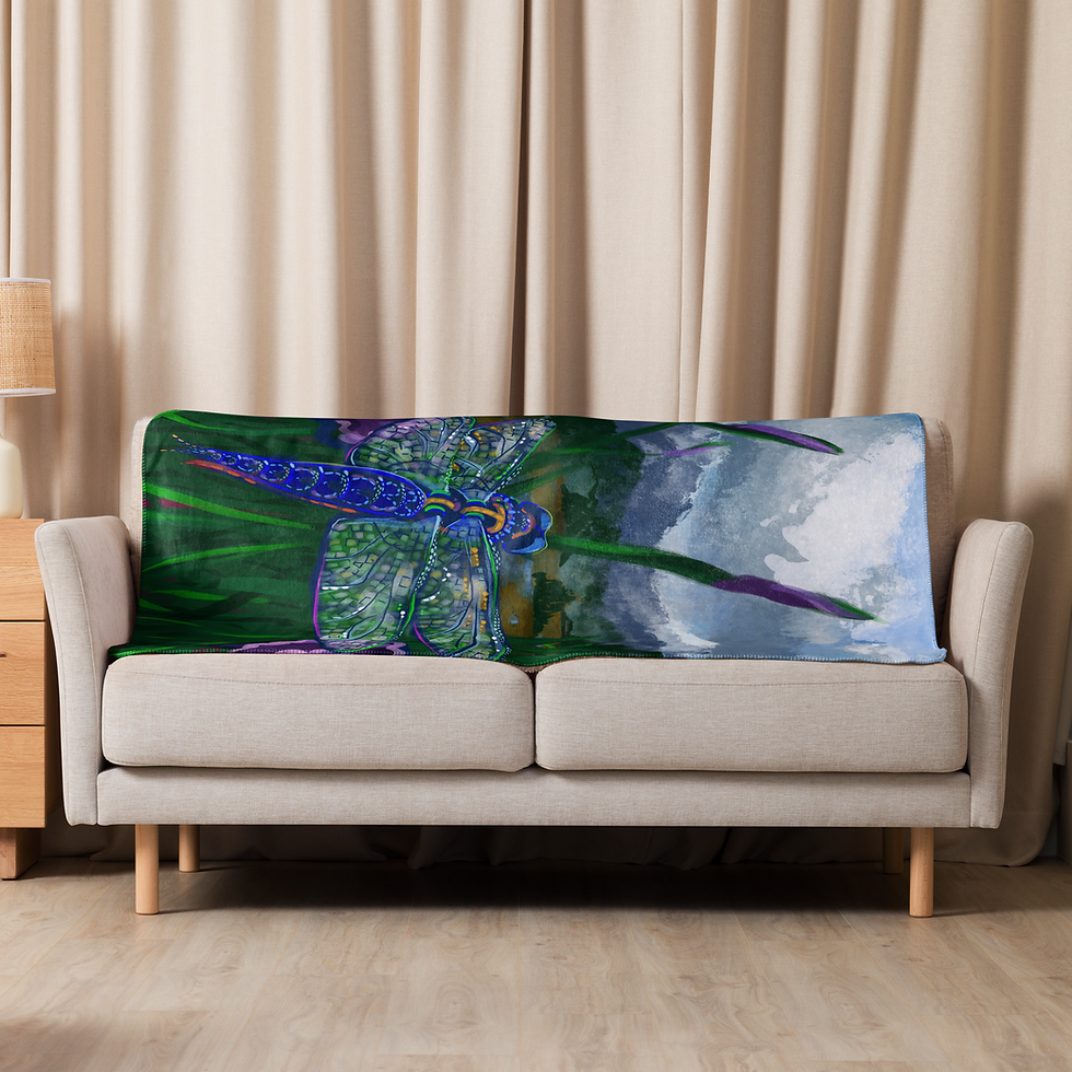 Thumbnail: Dragonfly Sherpa Blanket