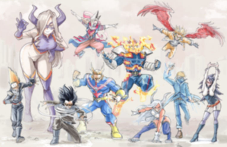 "Pro Heroes" 11x17" Print