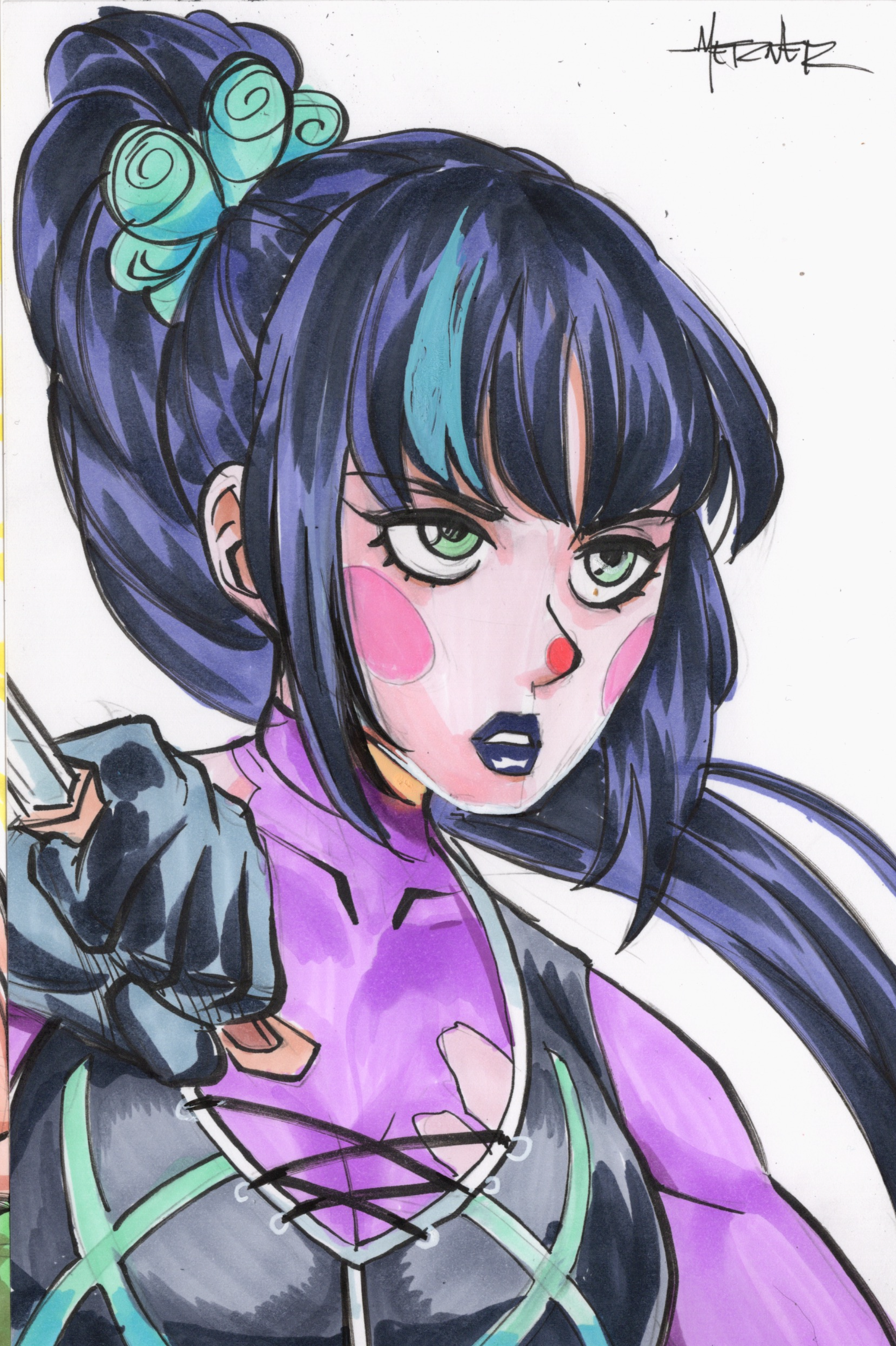 "Punchline" Original 6x9 Headsketch