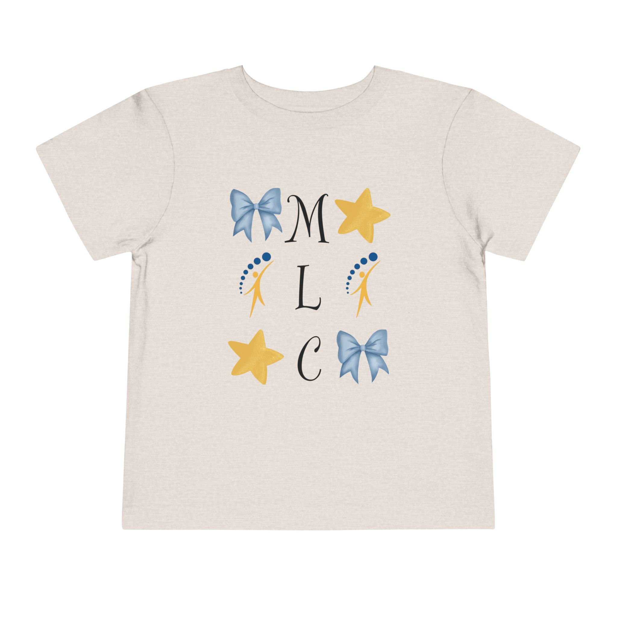 Cheerful MLC Stars and Bows Toddler Tee