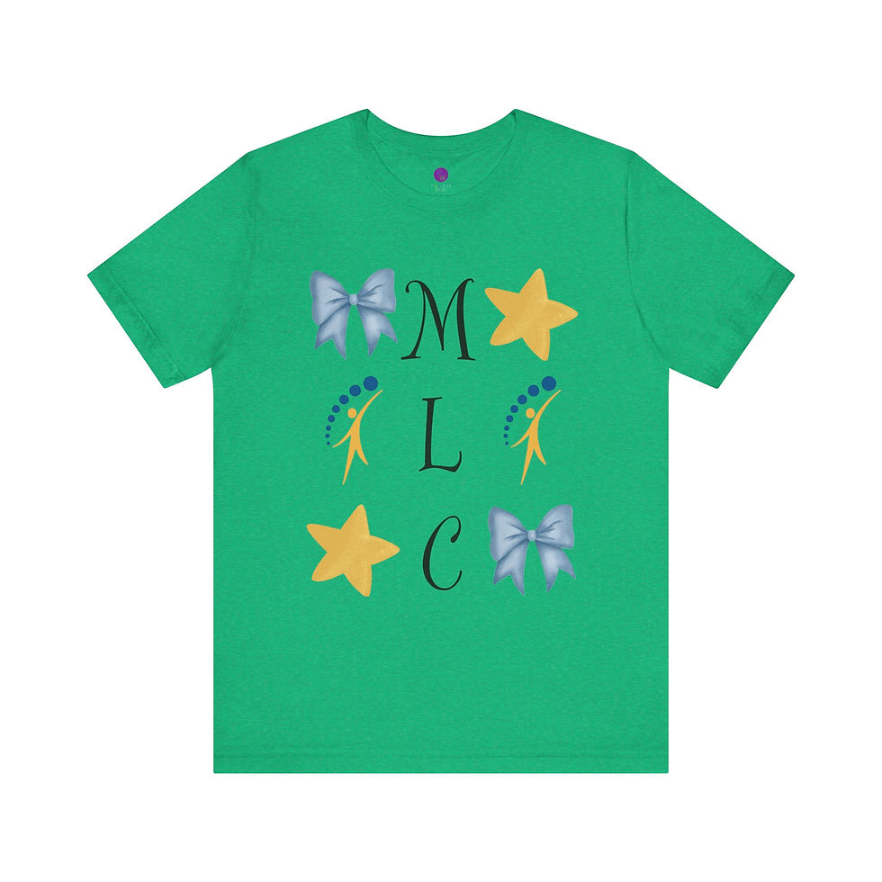 Thumbnail: Cheerful MLC Stars and Bows Adult Tee