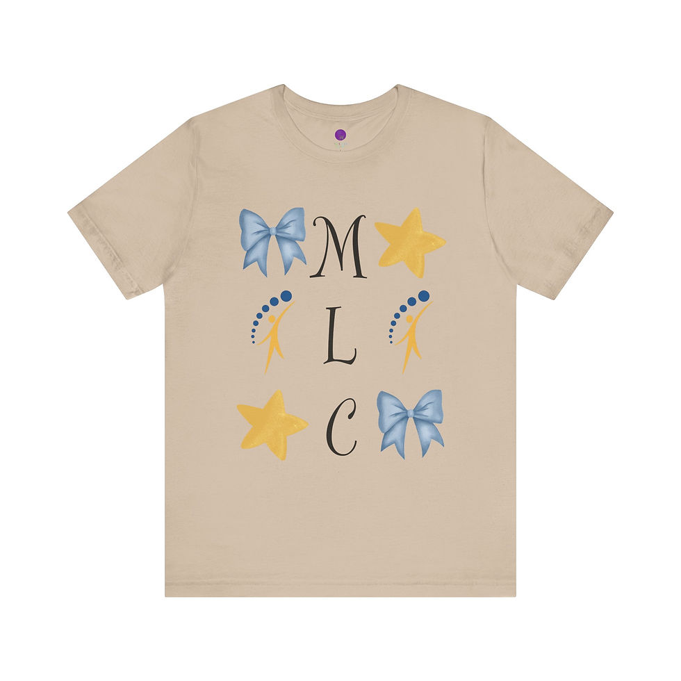 Thumbnail: Cheerful MLC Stars and Bows Adult Tee
