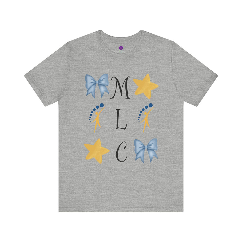 Thumbnail: Cheerful MLC Stars and Bows Adult Tee