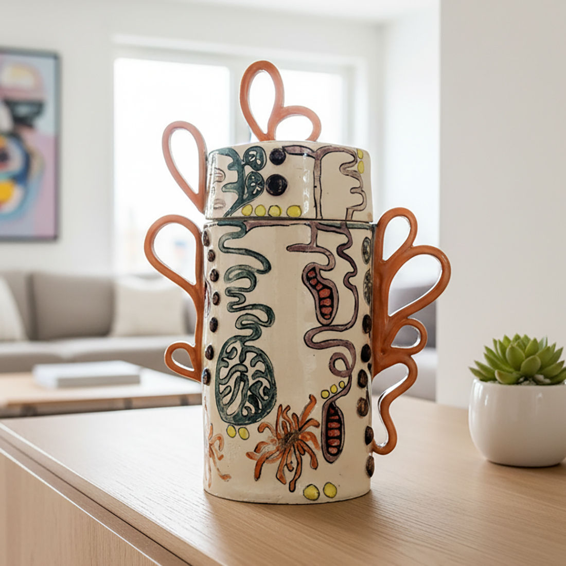 Wonderland Lidded jar