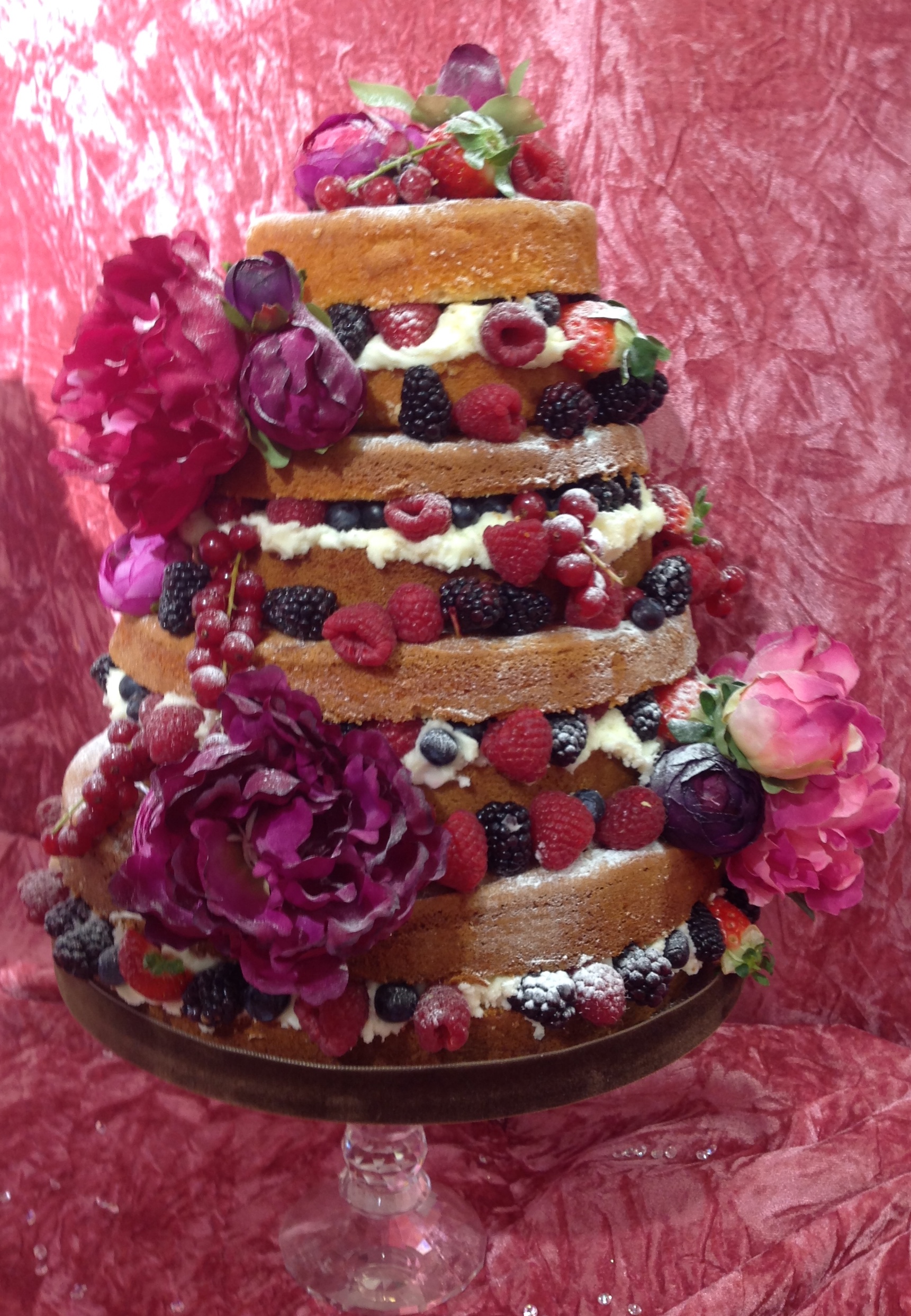 Naked Wedding Cake