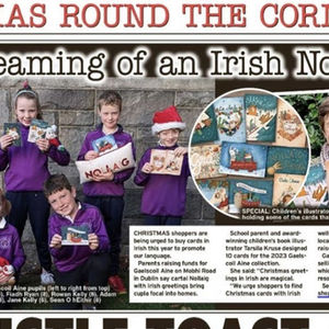Christmas Card PR for Tarsila Krüse & Gaelscoil Áine