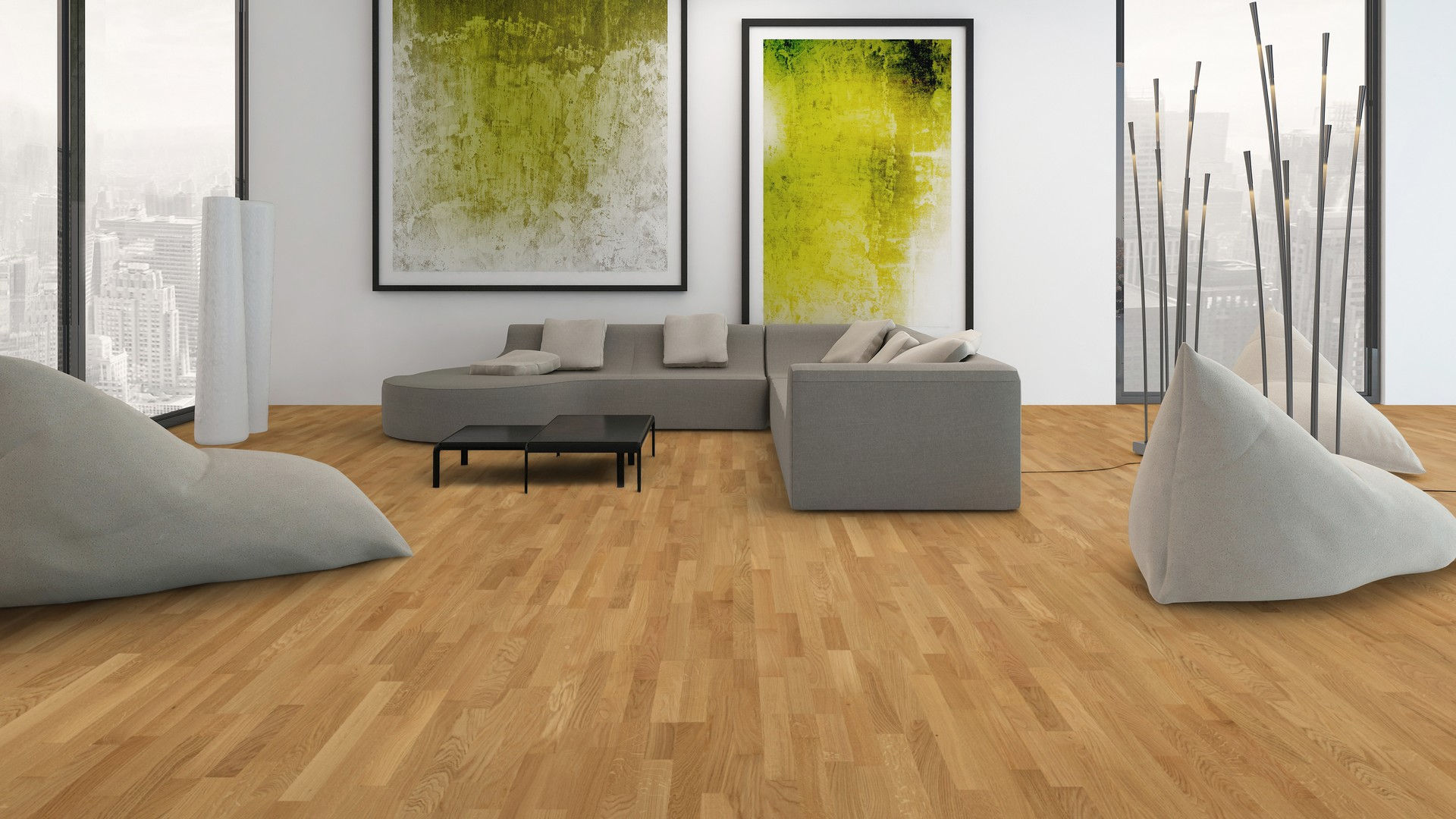 Parket 3-strip, hrast, classic, natur barve, oljen