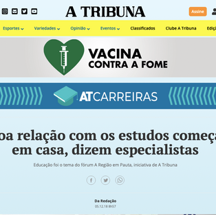 BOA RELAÇÃO COM OS ESTUDOS COMEÇA EM CASA