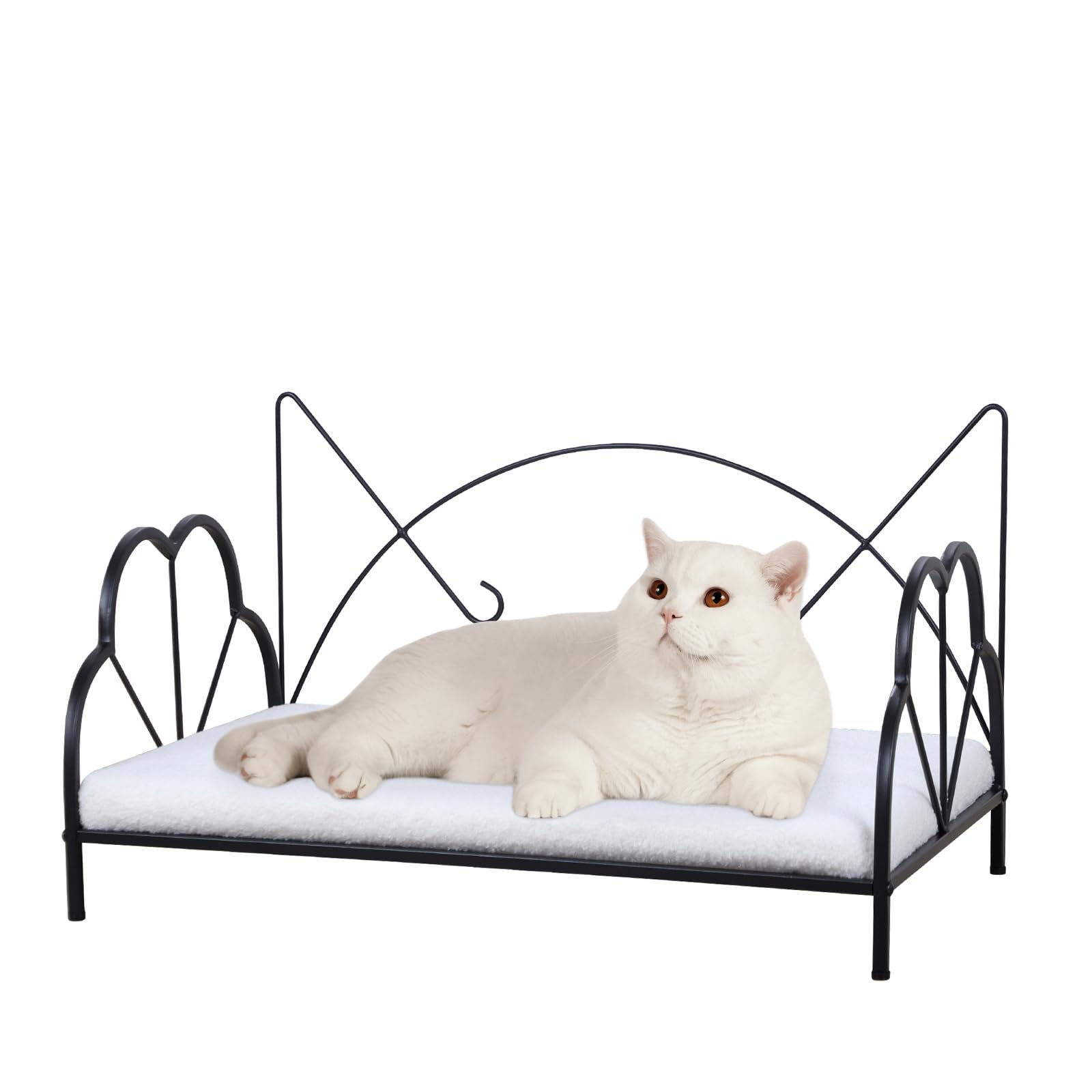 Metal iron frame sofa style cat and dog pet bed
