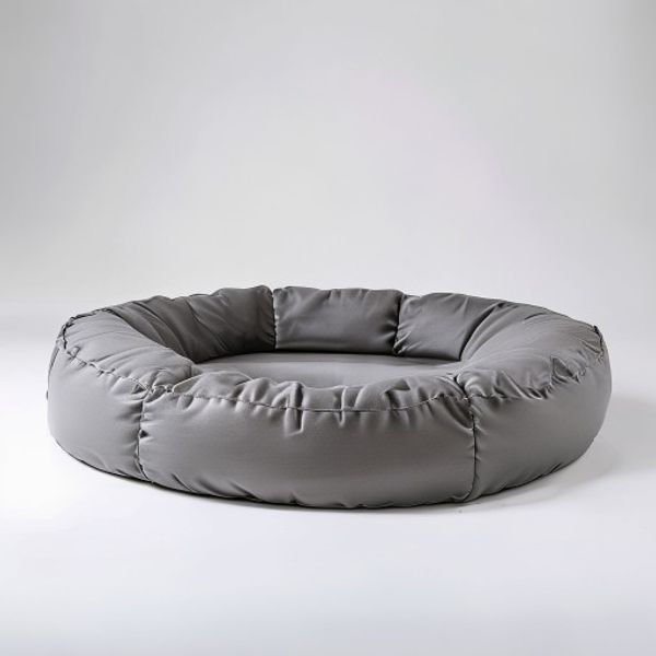 Reflective - Dog Bed - Bolster - Large - Gray - All About Your Animals