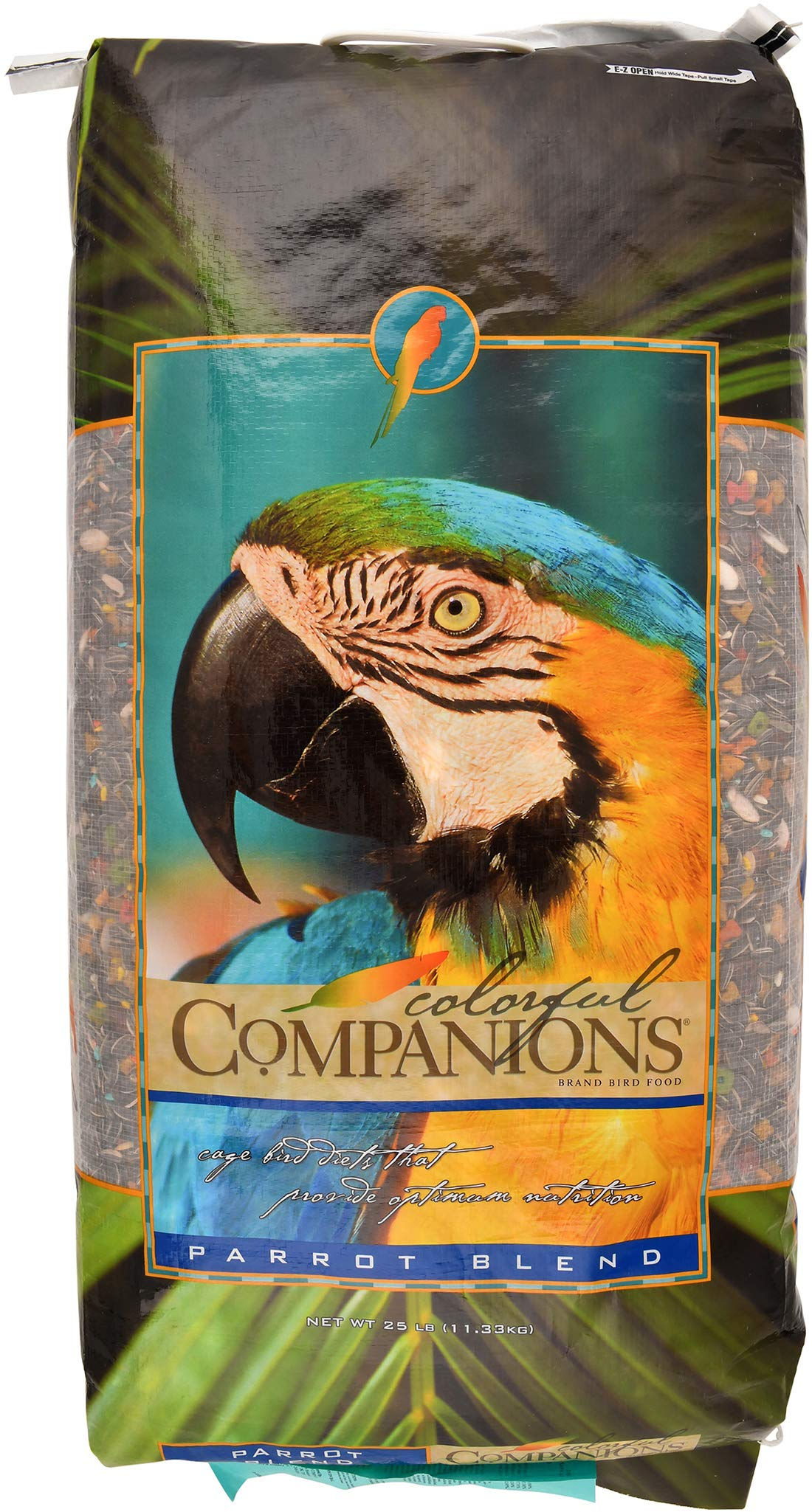 colorful companions | parrot bird food blend | nutritionally complete | premium
