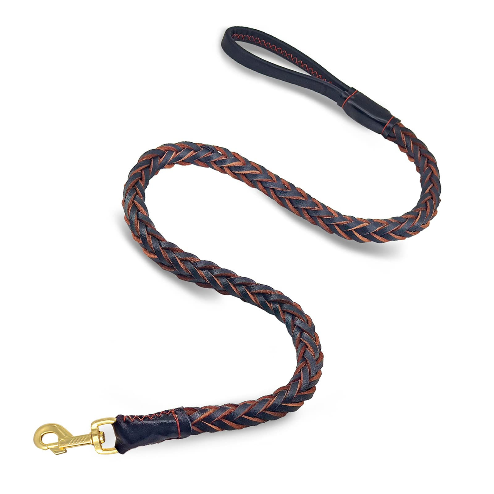 Leather Dog Leash Durable Braided Dog Training Leash Heavy for dogs