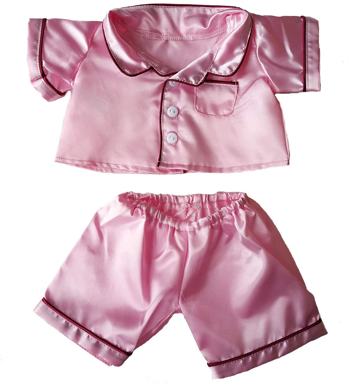 pink satin pjs outfit for build a bear