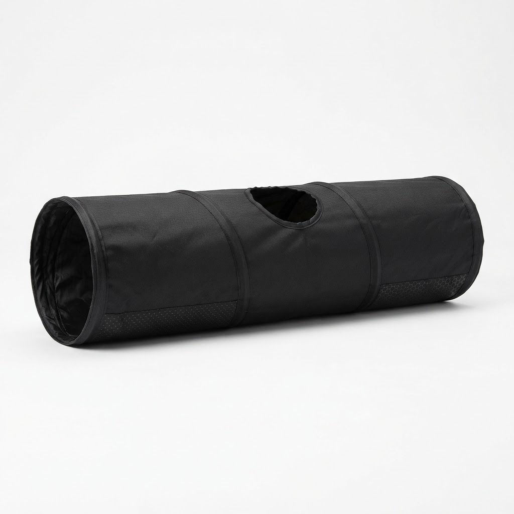 Anti-Slip - Cat Tunnel - Pop-Up - Jumbo - Black - All About Your Animals