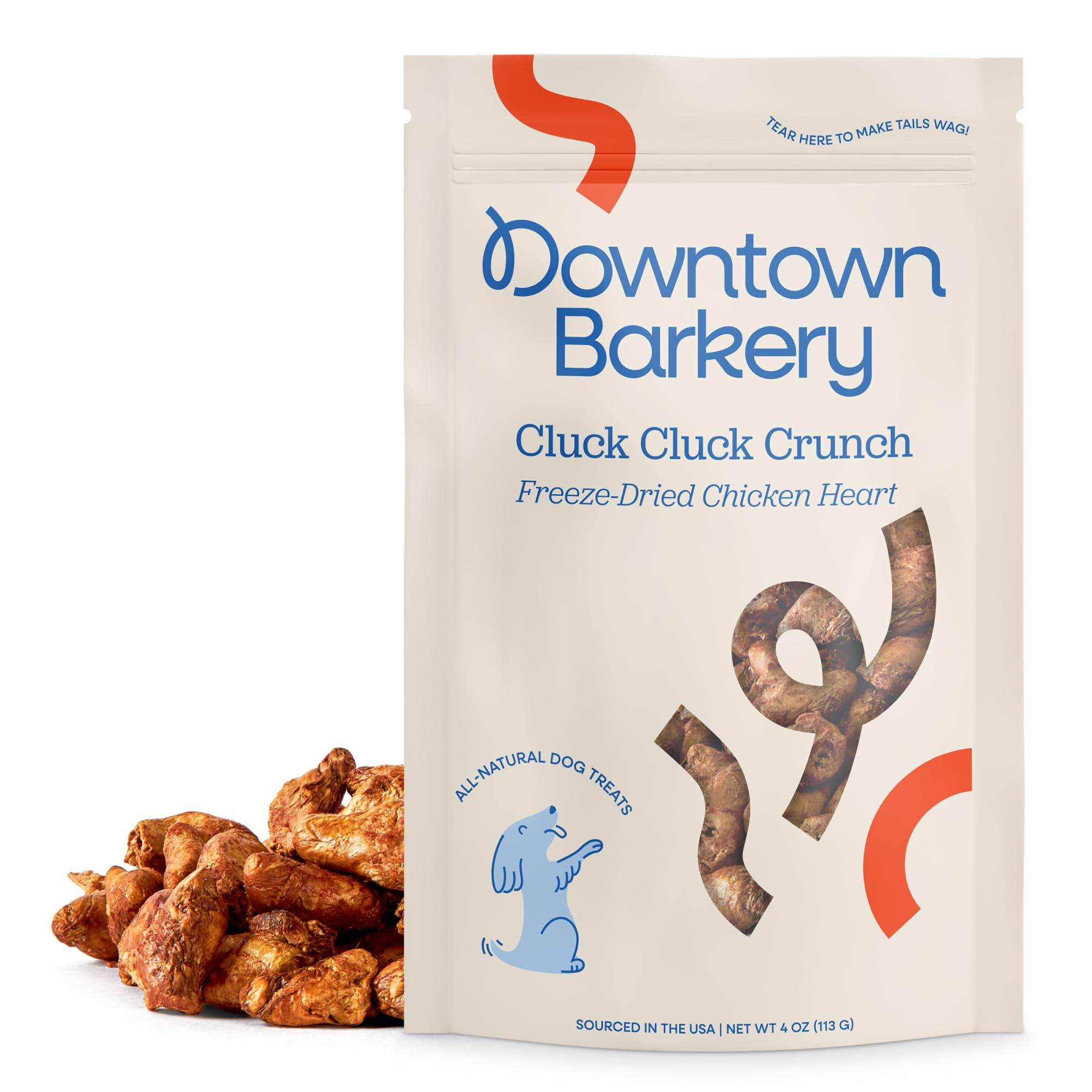 Downtown Barkery Freeze Dried Dog Treats - Single Ingredient Low Calorie Dog Tre