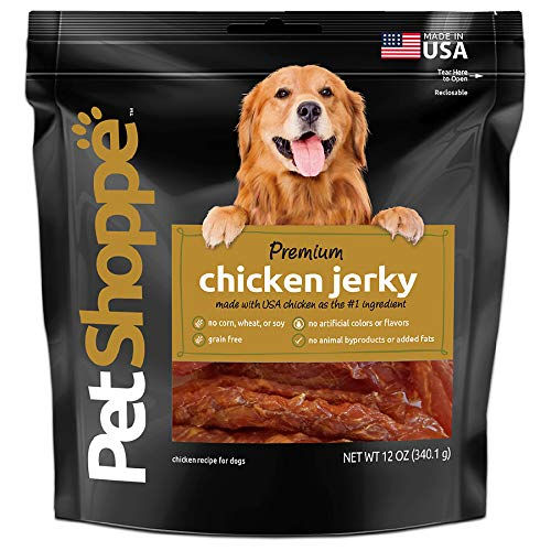 PetShoppe Premium Chicken Jerky Dog Treats (12 oz) for dogs