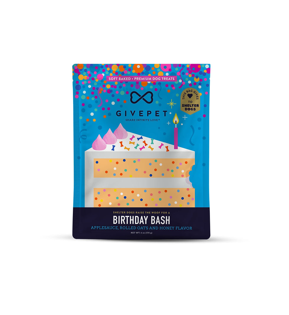 GivePet Birthday Bash Dog Treats 6 Oz - Dog Training Treats for dogs