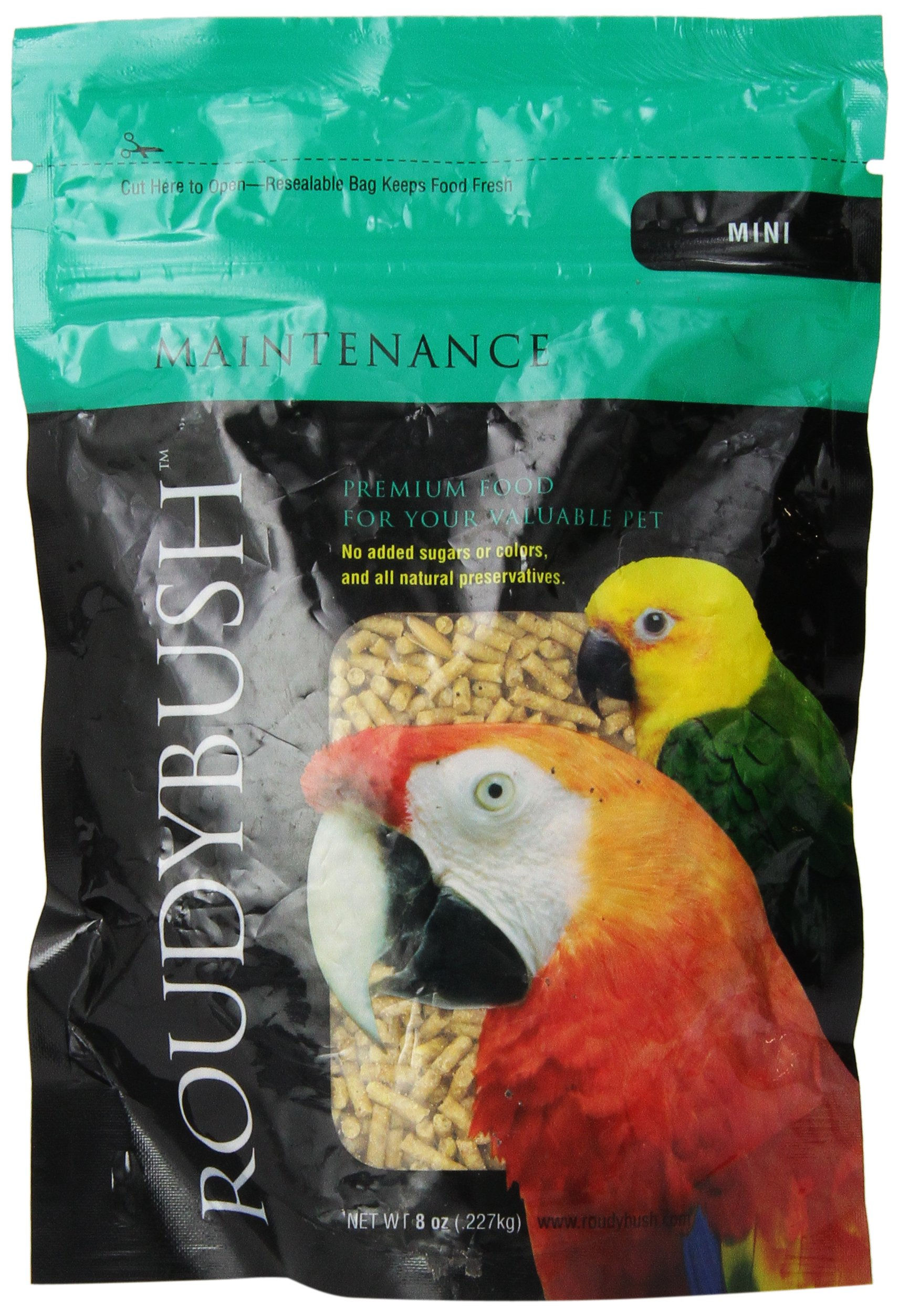 roudybush daily maintenance bird food mini 8-ounce