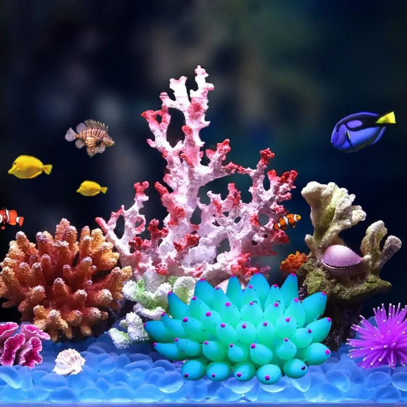 bubble coral and jellyfish decoration for fish tanks