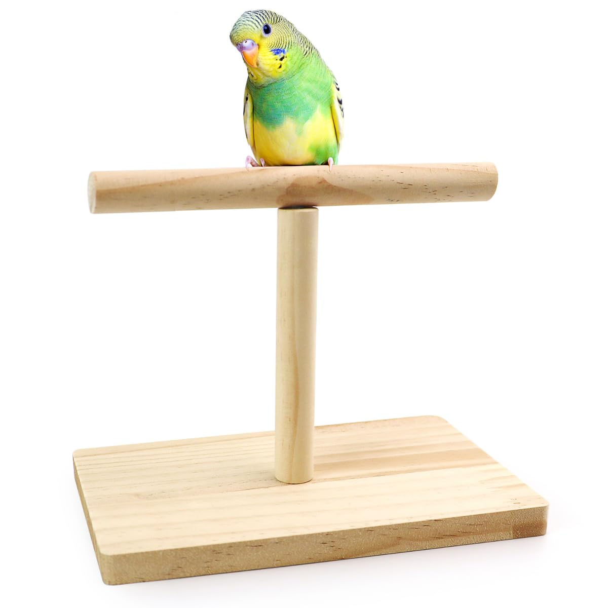 TiereCare Bird Perch Stand Portable T-Shaped Bird Training for birds