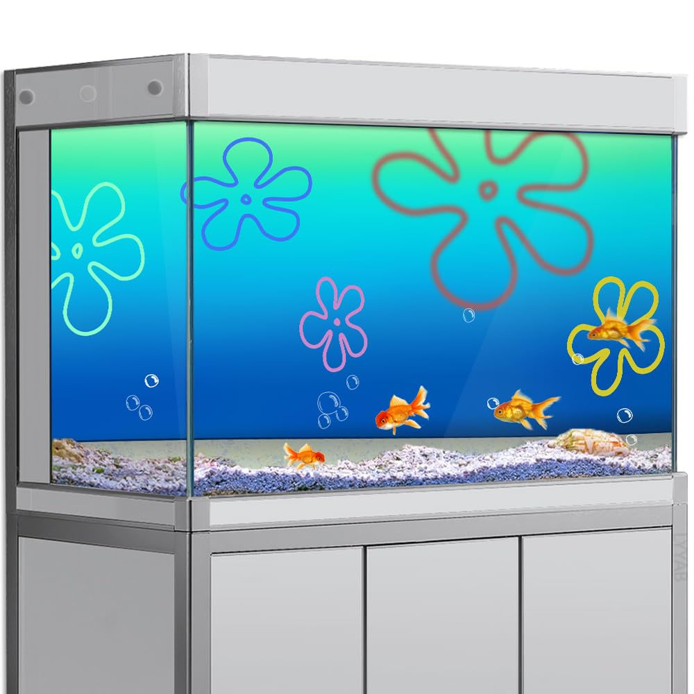aquarium background sticker - cartoon underwater hd poster decoration - for 35-5