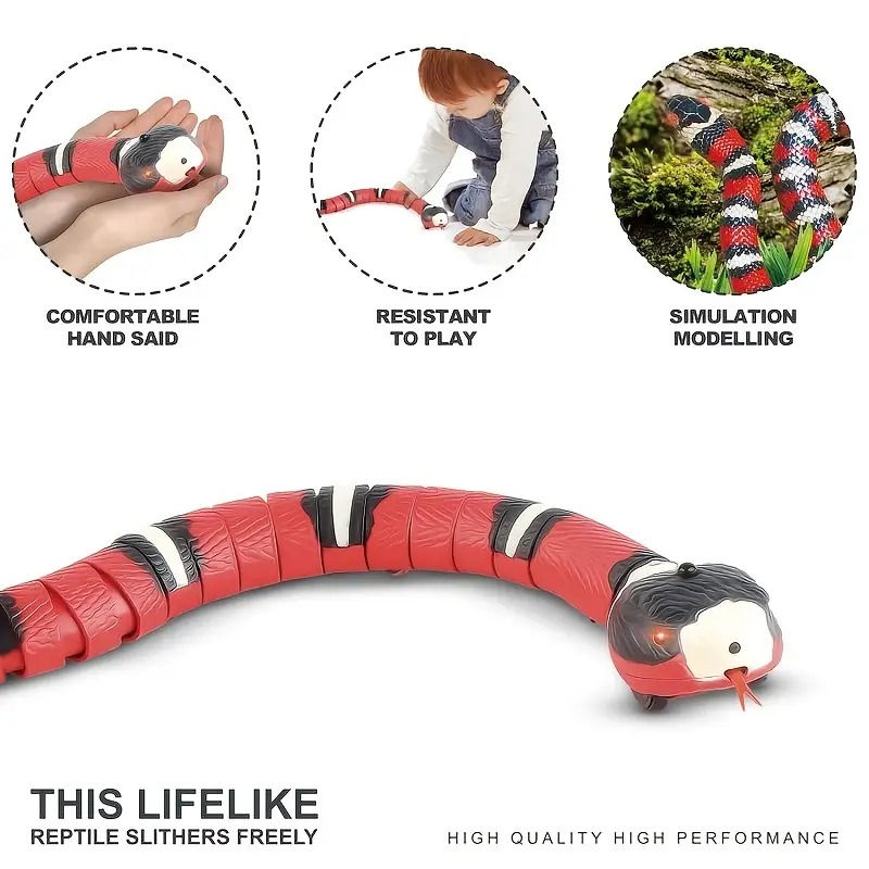 USB Charging Interactive Snake Toy for Cats - Endless Fun — pet supply product at Besties