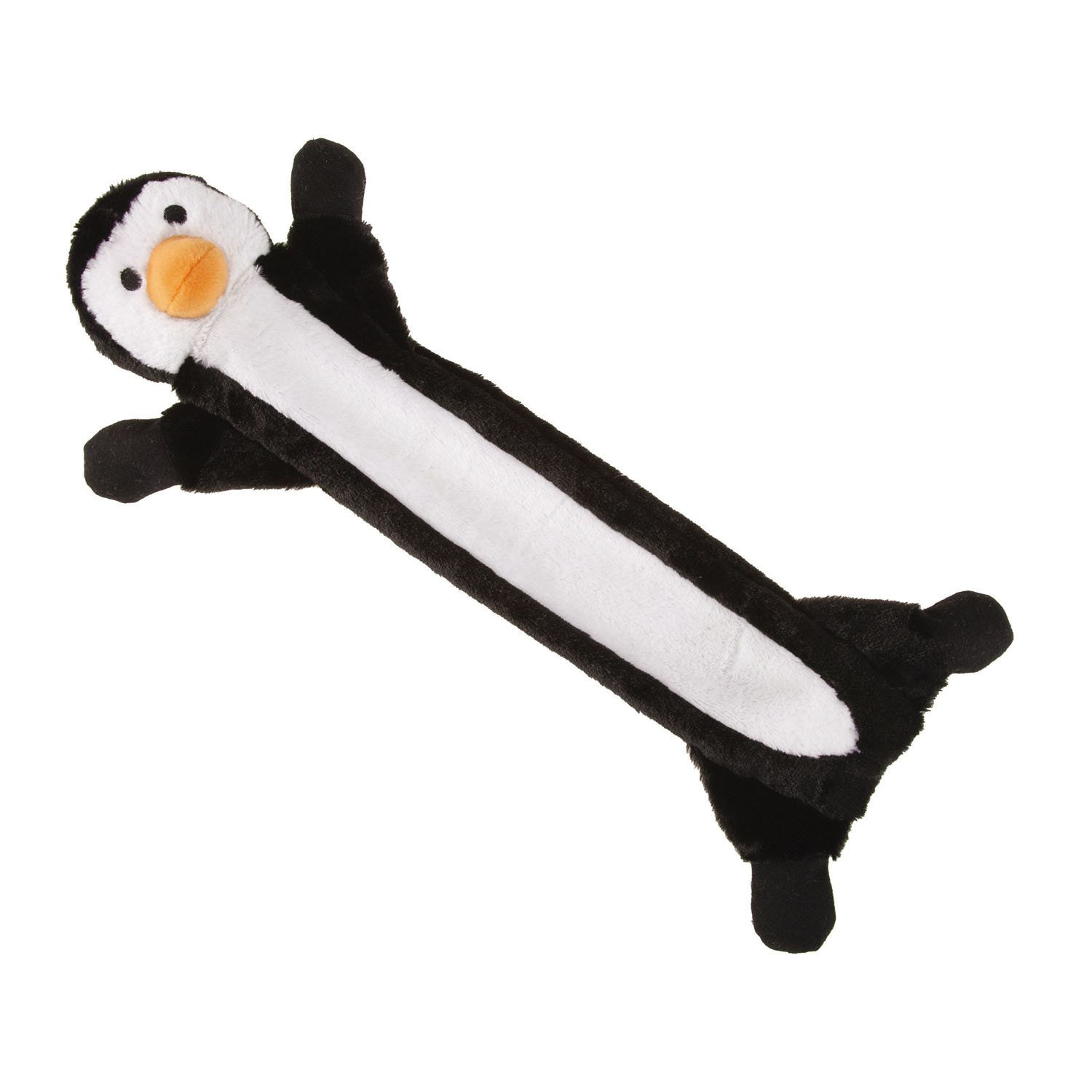 zanies festive unstuffies dog toys 22" penguin