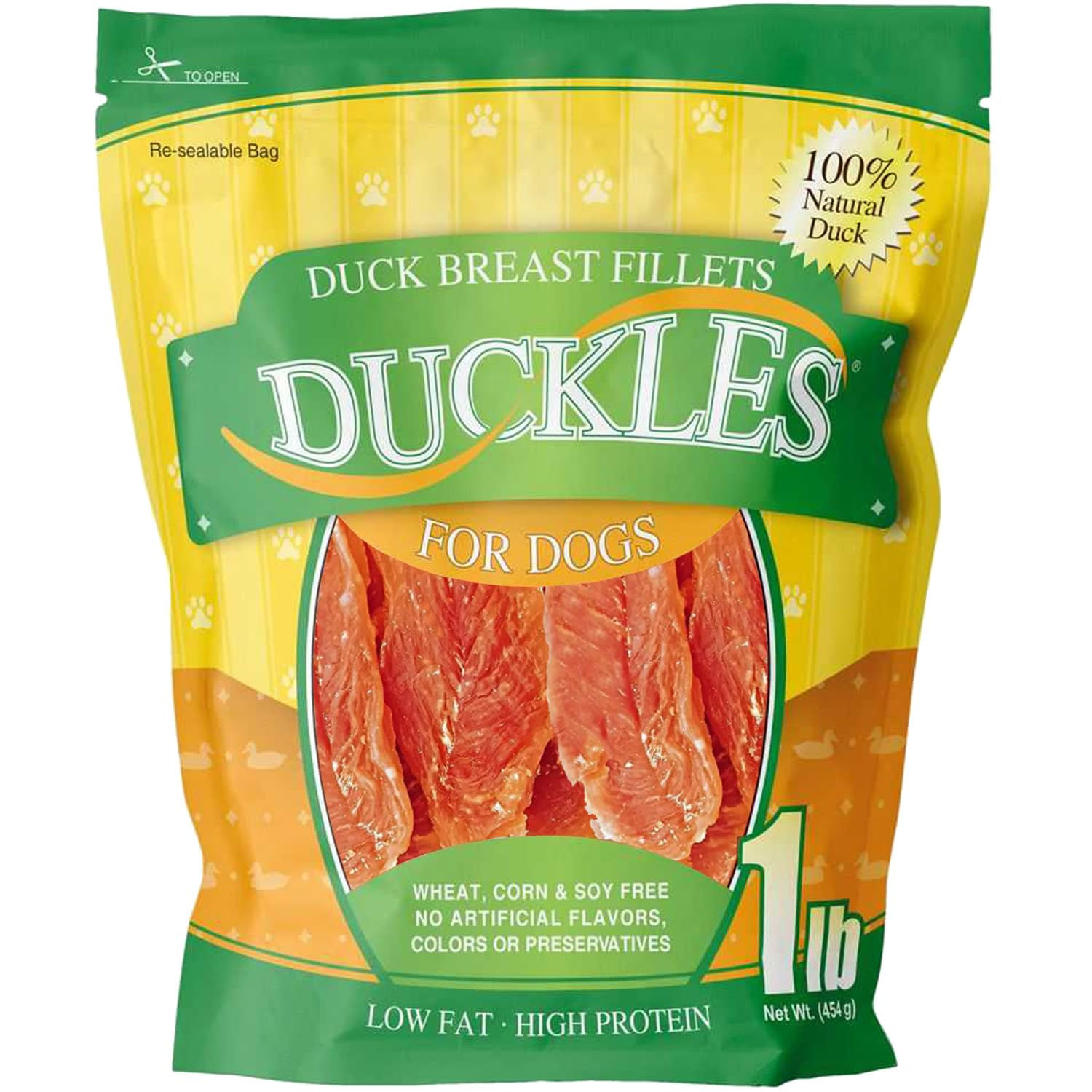 Pet Health Solutions Duckles Duck Breast Fillets for Dogs - Tested SafeLow Fat D