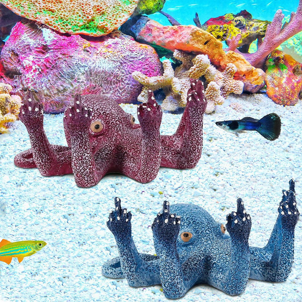 2pcs octopus aquarium ornaments decoration set artificial sea lifesuitable for v