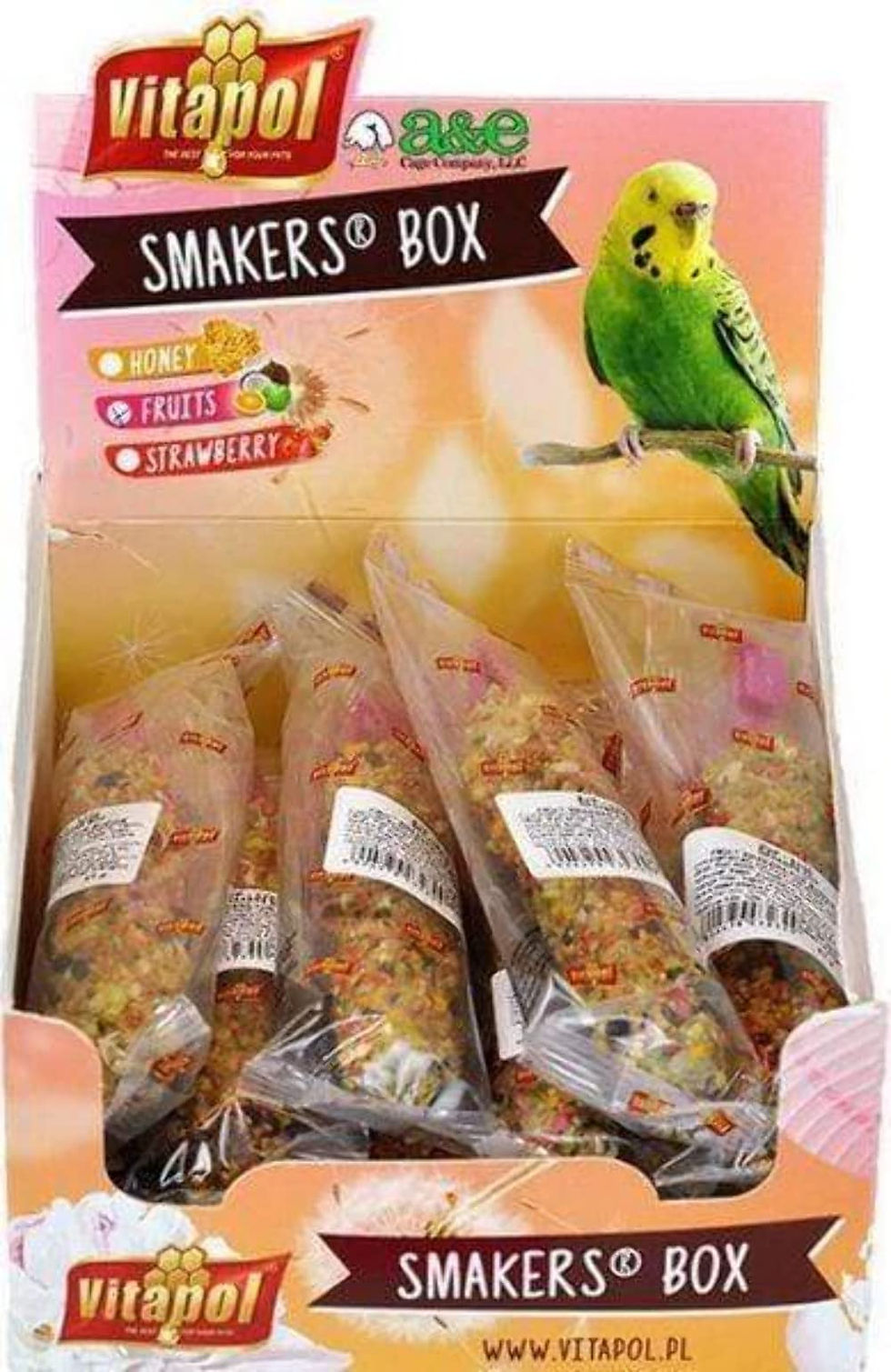 A&E Cage Smakers Treats Sticks (Fruits Parakeet (12 Pack)) for pets