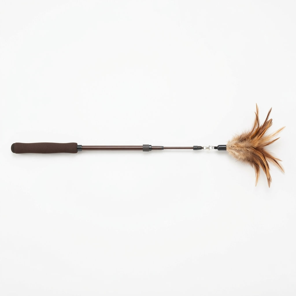 Cooling - Cat Feather Wand - Telescopic - Small - Brown - All About Your Animals