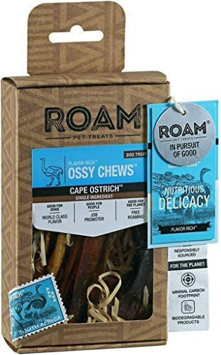 ROAM PET TREATS Ossy Chews Dog Treats Single Sourced Novel Proteins Long Lasting