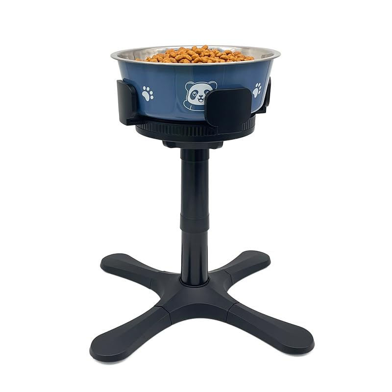 elevated dog bowls for medium large dogs adjustable raised dog bowl stand with 3