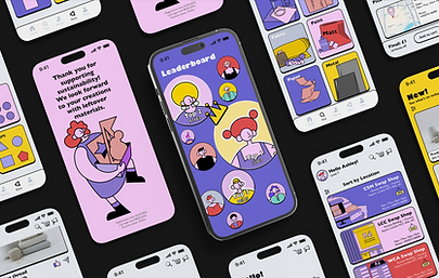 Excess materials circulation app design