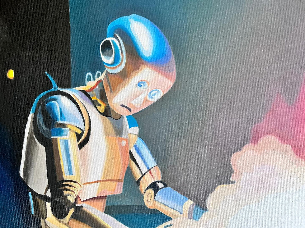 Thumbnail: close up of a robot