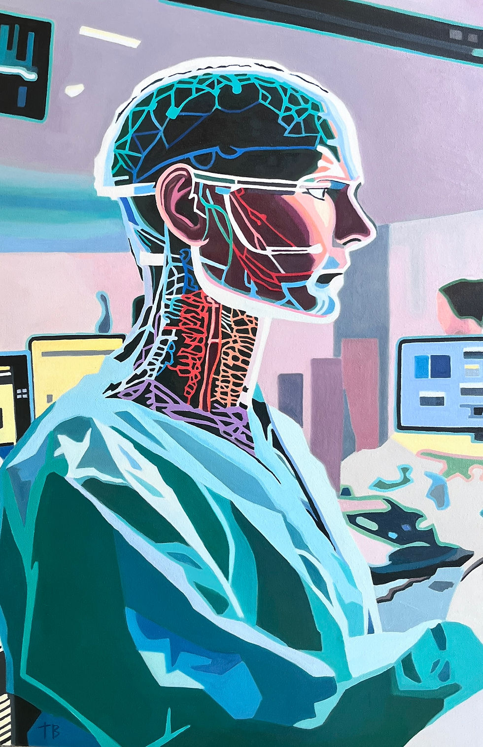 Thumbnail: close up of the A.I robot doctor in an oil painting