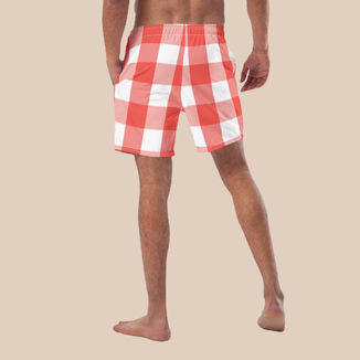 Men's American Picnic Swim Trunks back view